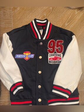 Disney Cars Toddler Letterman Jacket 4t Lightning McQueen